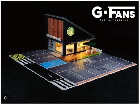 G-Fans Lighted Starbucks Store Diorama Supply