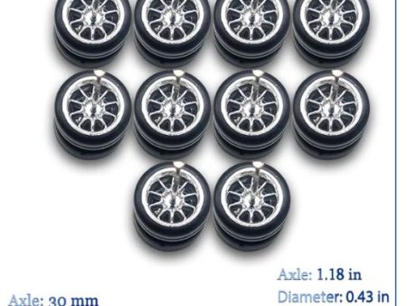 10.7mm Custom 10 Spoke Real Rider Style Wheels Online Sale