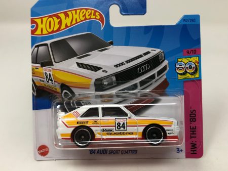 84 Audi Sport Quattro #152 * White * 2023 Hot Wheels Short Card Case P on Sale