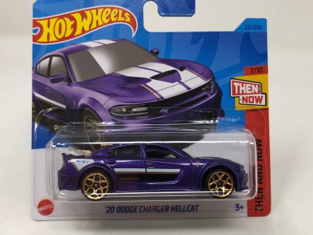 20 Dodge Charger Hellcat #231 * Purple * 2023 Hot Wheels Short Card Case P For Sale