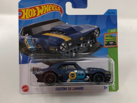 Custom  68 Camaro #228 * Blue * 2023 Hot Wheels Case P Sale