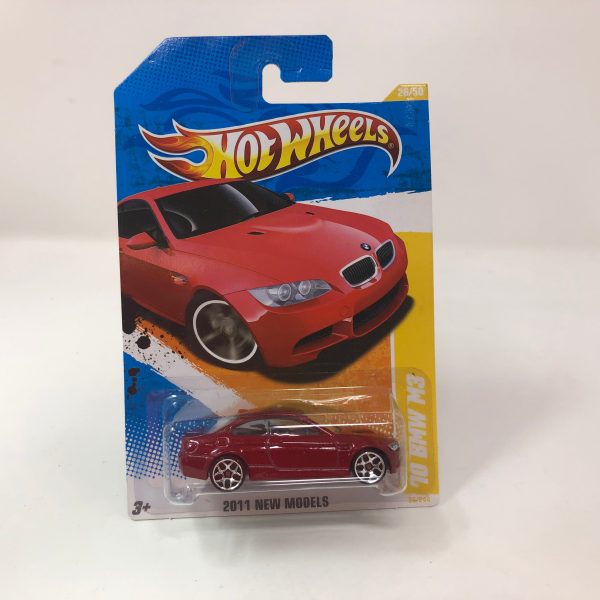 10 BMW M3 #26 * Red * 2011 Hot Wheels Fashion