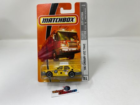 06 Crown Vic Taxi #51 * Yellow * Matchbox Basic Series Hot on Sale