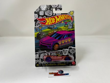 14 Corvette Stingray * Hot Wheels Dia De Los Muertos Halloween For Discount