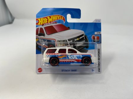 07 Chevy Tahoe #57 * WHITE * 2024 Hot Wheels SHORT CARD Case J Online Sale