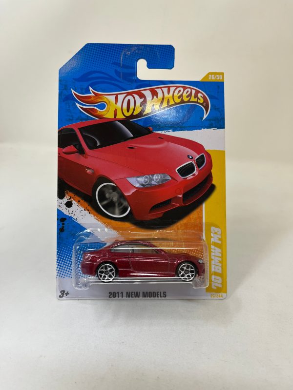 10 BMW M3 #26 * Burgundy * 2011 Hot Wheels Supply