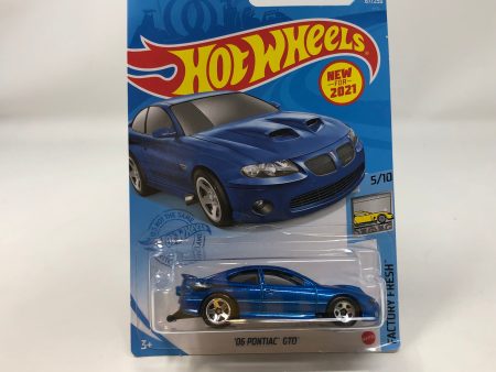 06 Pontiac GTO #87 * Blue * 2021 Hot Wheels For Discount