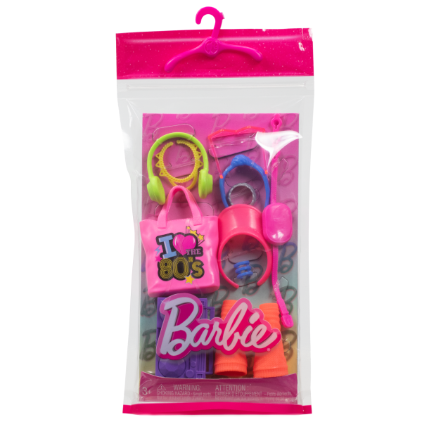 Barbie Doll Accessories With 1980s Retro Theme, Neon Styling Pieces, Stereo & Headphones Online now