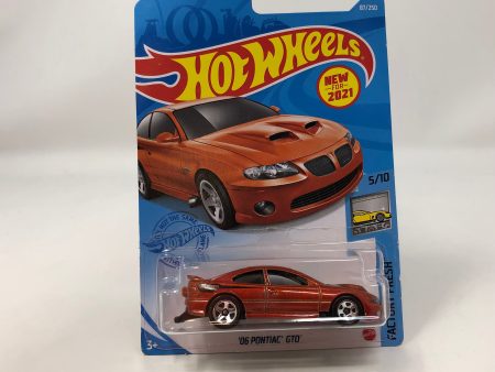 06 Pontiac GTO #87 * Orange * 2021 Hot Wheels Discount