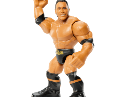 Wwe®  Knuckle Crunchers™  Figurine Articulée et Access.  The Rock® Discount